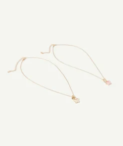 Lot colliers fille étoiles bff colorés