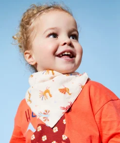 Lot de 2 bandanas bébé fille 100% coton avec imprimés colorés
