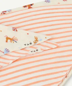 Lot de 2 bandanas bébé fille 100% coton avec imprimés colorés