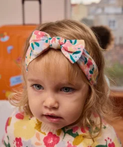 Lot de 3 bandeaux bébé fille avec imprimé et brodé