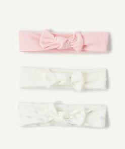 Lot de 3 bandeaux bébé fille en coton
