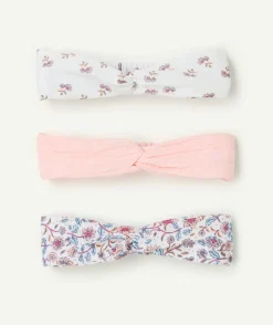 Lot de 3 bandeaux bébé fille imprimé floral