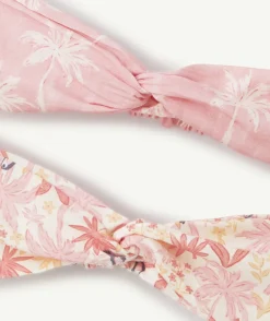 Lot de 2 bandeaux bébé fille imprimés rose
