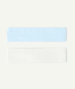 Lot de 2 bandeaux fille bleu blanc