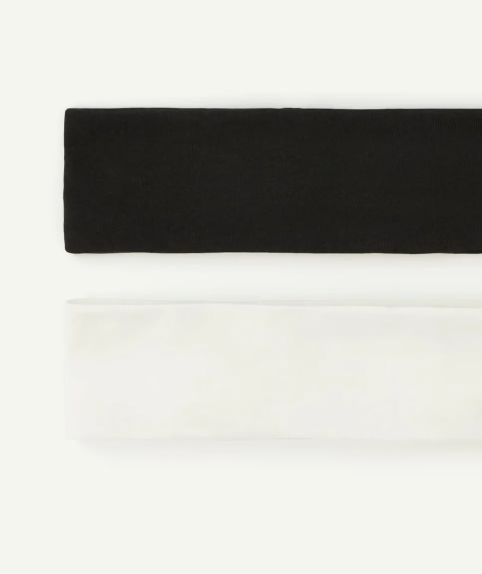 Lot de bandeaux fille noir et blanc