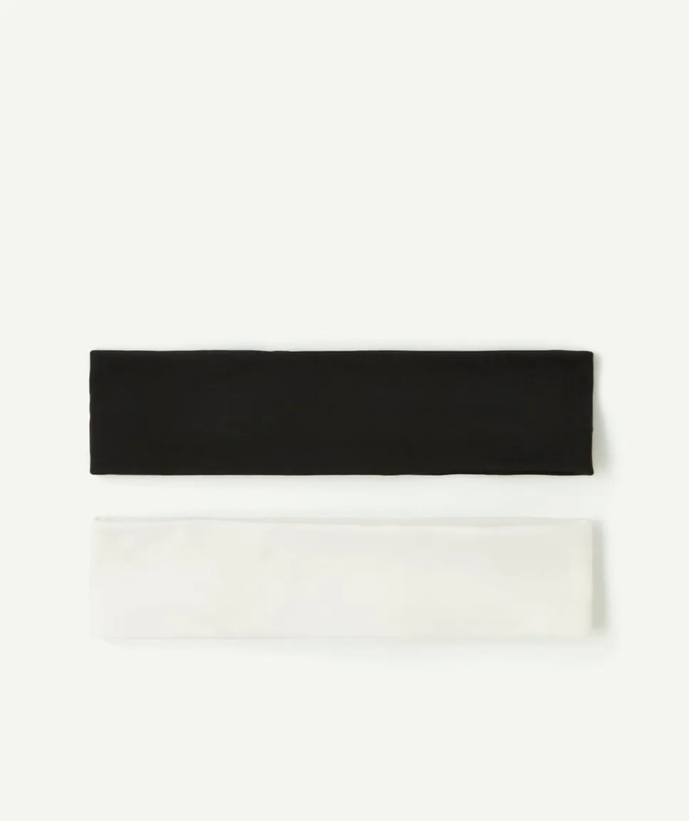 Lot de bandeaux fille noir et blanc