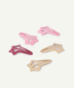 Lot de 5 barrettes fille étoiles