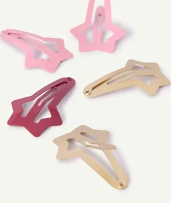 Lot de 5 barrettes fille étoiles