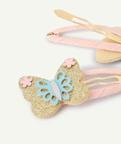 Lot de 2 barrettes papillon pour fille