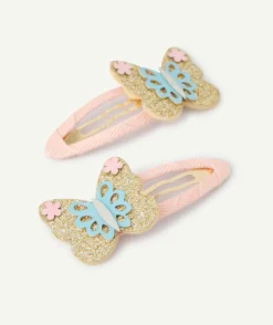 Lot de 2 barrettes papillon pour fille