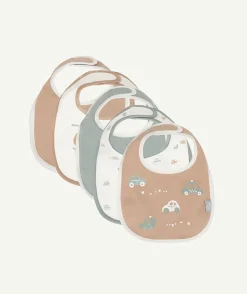 Lot de 5 bavoirs bébé garçon imprimés