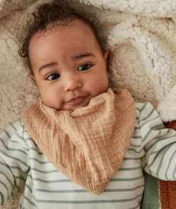 Lot de 3 bavoirs en gaze de coton bébé