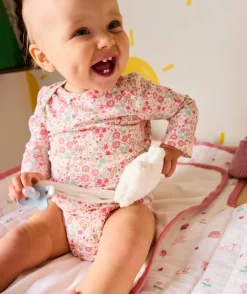 Lot de 5 bodies bébé fille imprimés