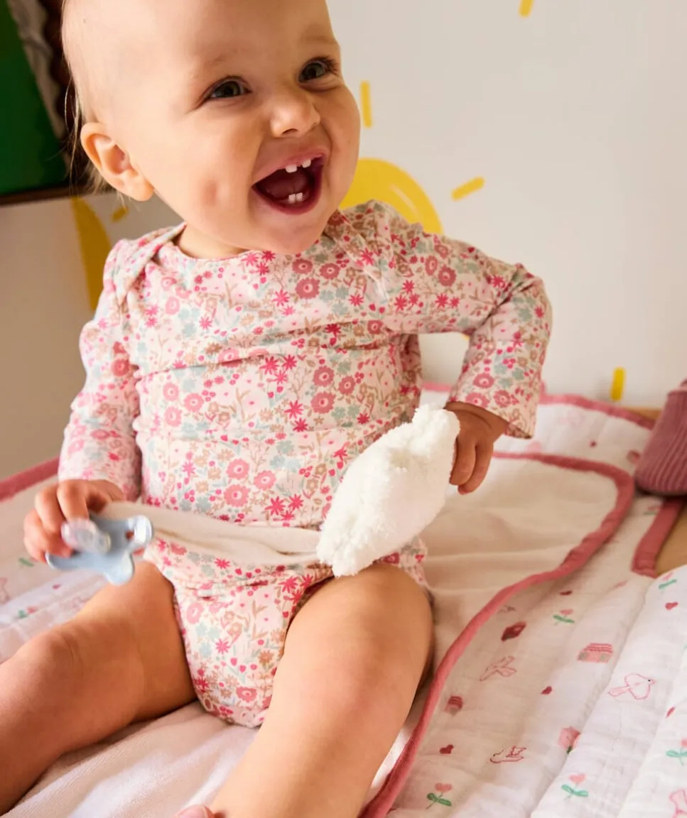 Lot de 5 bodies bébé fille imprimés