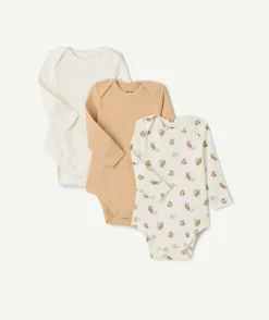 Lot de 3 bodies bébé garçon coton imprimé