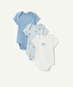 Lot de 3 bodies bébé garçon imprimé avion