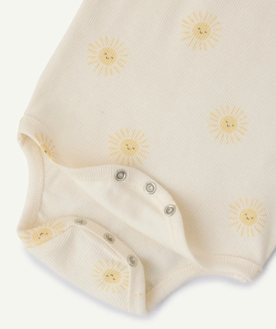 Lot de 3 bodies bébé garçon imprimé soleil