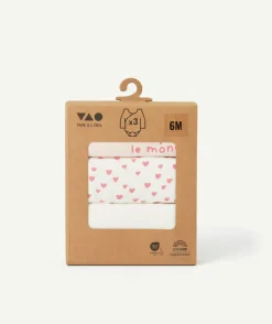 Lot de 3 bodies naissance fille