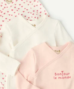 Lot de 3 bodies naissance fille