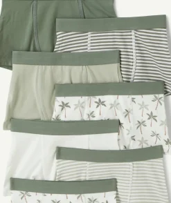 Lot de 7 boxers garçon imprimé fantaisie