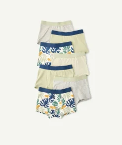 Lot de 7 boxers garçon imprimé tropical