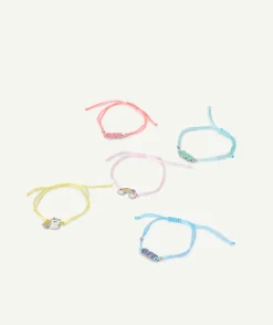 Lot de 5 bracelets bff colorés