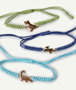 Lot de bracelets dinosaures colorés