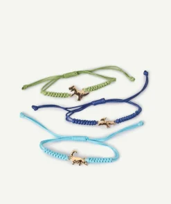 Lot de bracelets dinosaures colorés