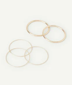 Lot de bracelets fins couleur dorés
