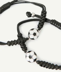 Lot de bracelets football ajustables garçon