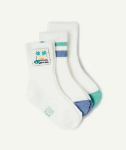 Lot de 3 chaussettes bébé garçon blanc