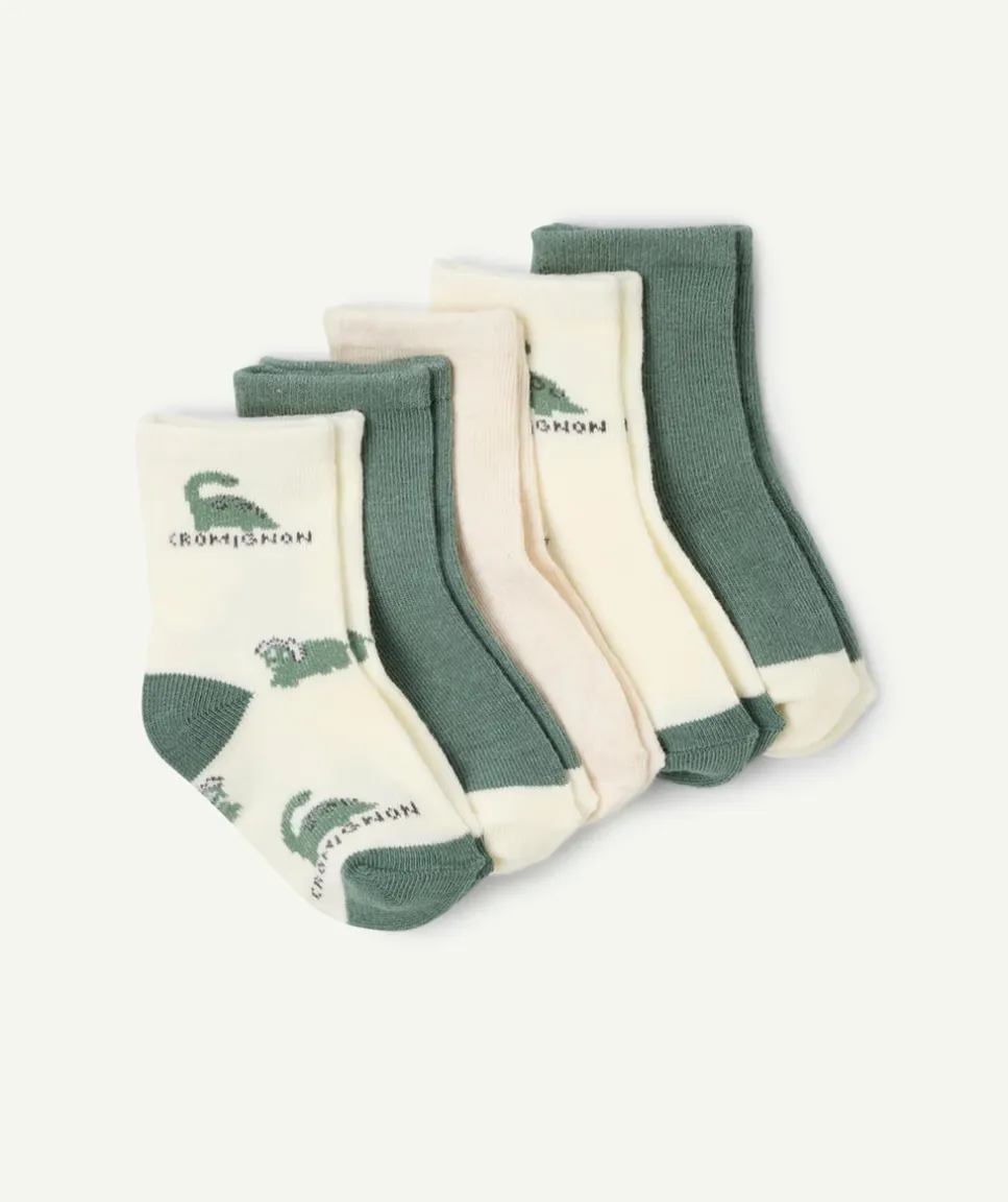 Lot de chaussettes bébé garçon imprimé dinosaure