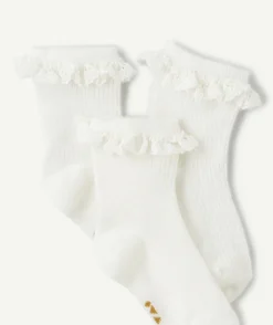 Lot de chaussettes blanches pour fille