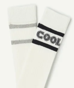Lot de 2 chaussettes fille en fibres recyclées