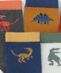 Lot de 5 chaussettes hautes bébé garçon colorées avec motifs