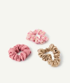 Lot de 3 chouchous imprimé floral et unis