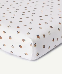 Lot de 2 draps housse bébé garçon imprimé oursons