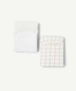 Lot de 2 draps housse coton imprimé