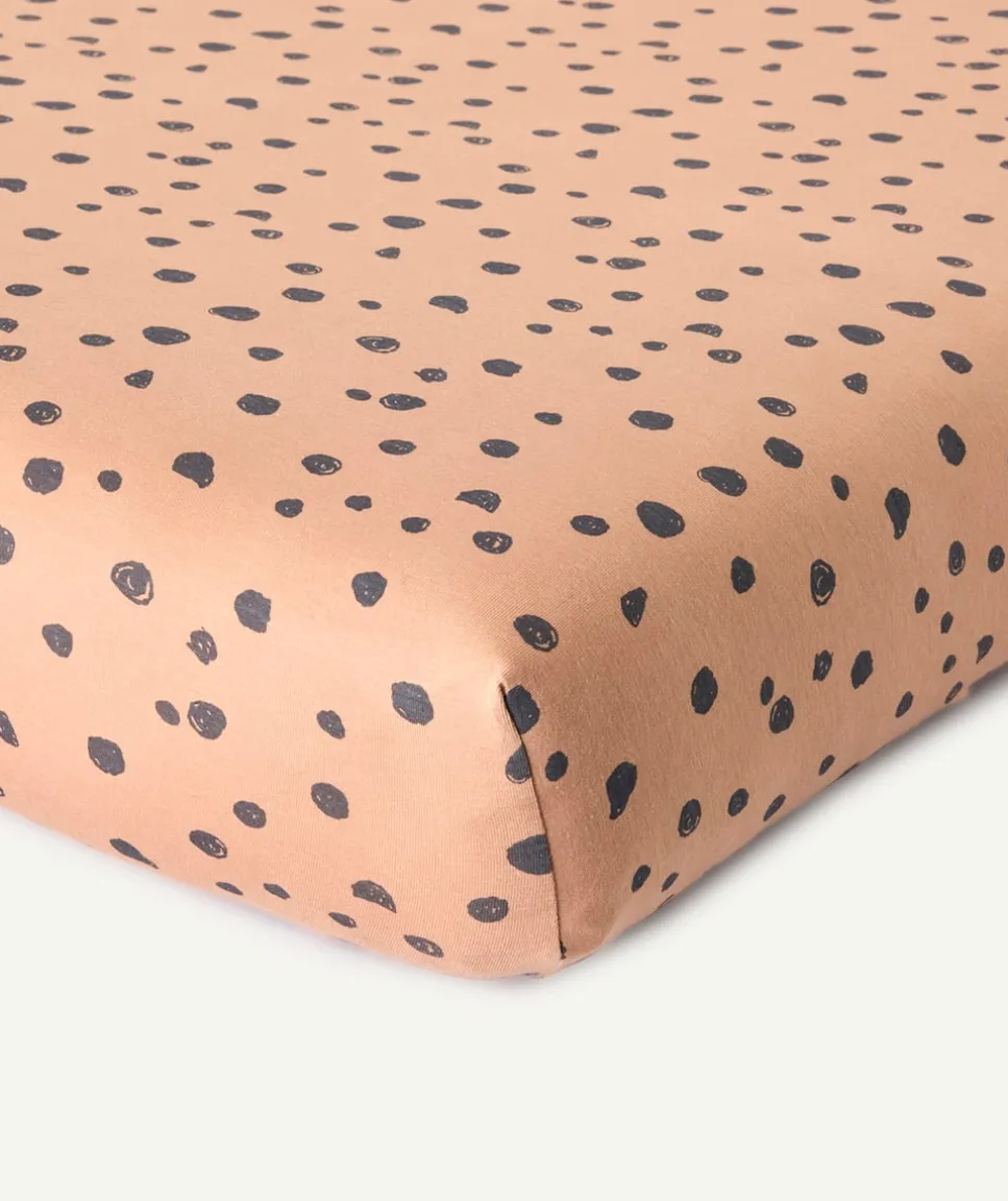 Lot de 2 draps-housses mixte imprimé et uni