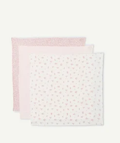 Lot de 3 langes imprimés coton biologique