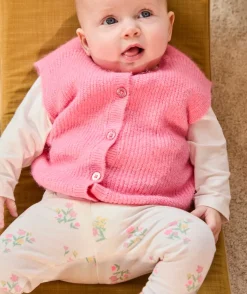 Lot de 2 leggings bébé fille imprimé et rose