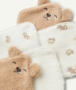 Lot de lingettes bébé imprimé fantaisie