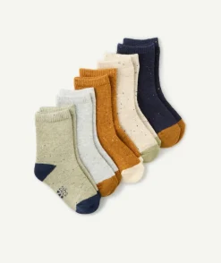 Lot de 5 paires de chaussettes bébé garçon uni et coloré