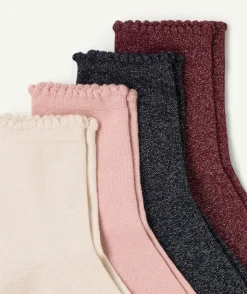 Lot de 4 paires de chaussettes fille