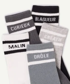 Lot de 5 paires de chaussettes garçon