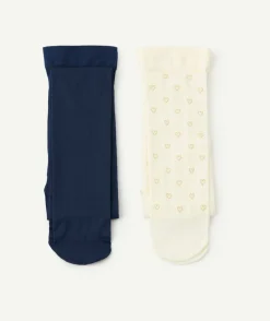 Lot de 2 paires de collants fille