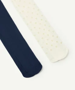 Lot de 2 paires de collants fille