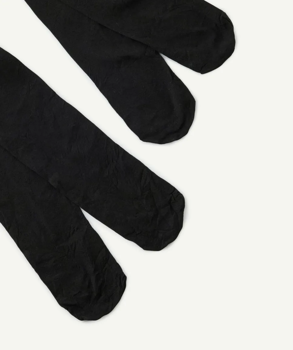 Lot de 2 paires de collants noires