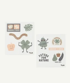 Lot de 2 planches de stickers thème nature