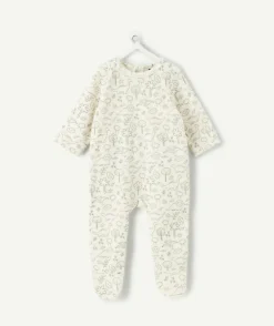 Lot de 2 pyjamas chaud effet velours naissance garçon dinosaures